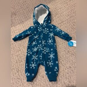 Carter's Teal Snowflake One Piece